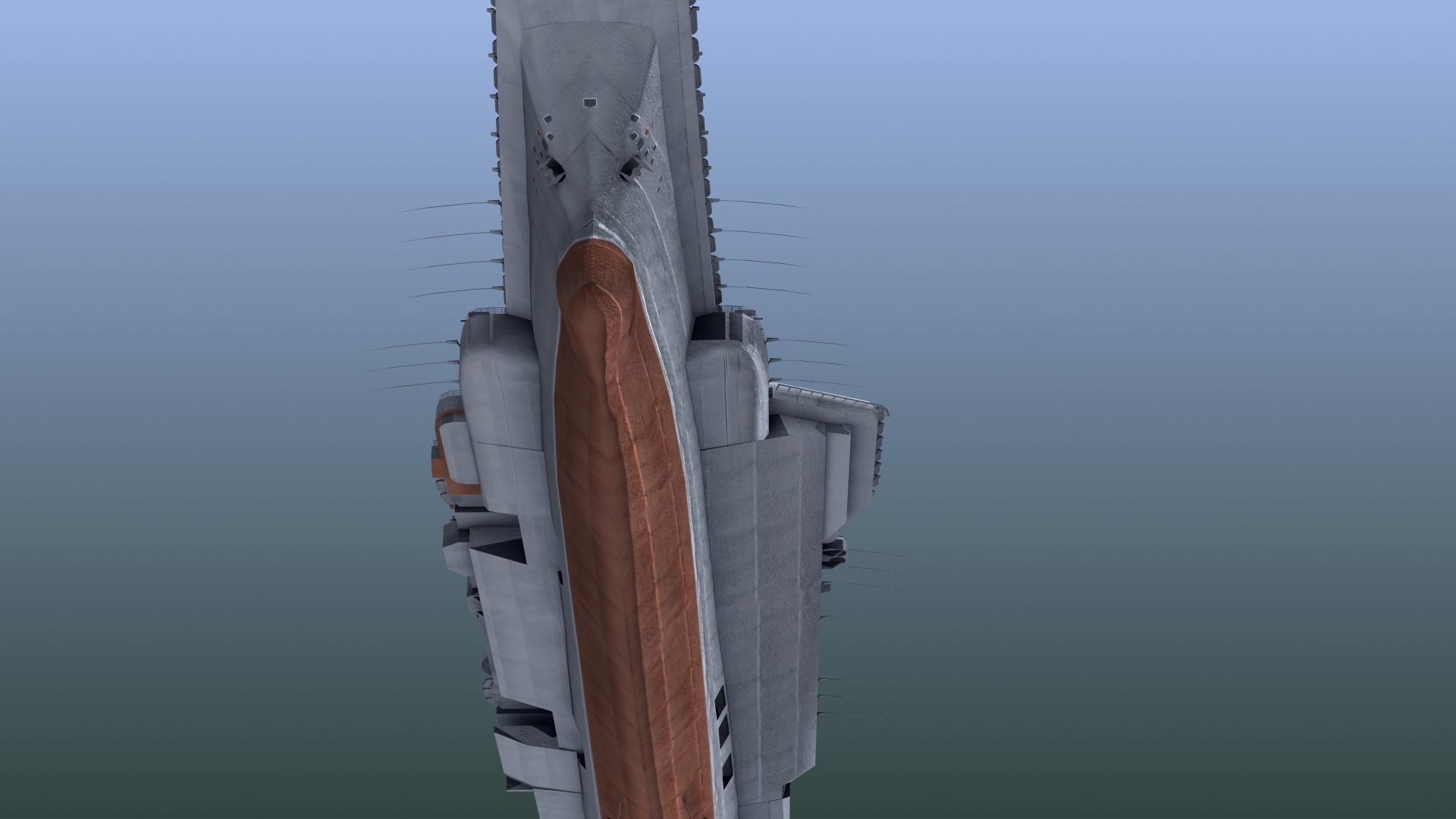 Admiral Kuznetsov Aircraft Carrier 3D model_21