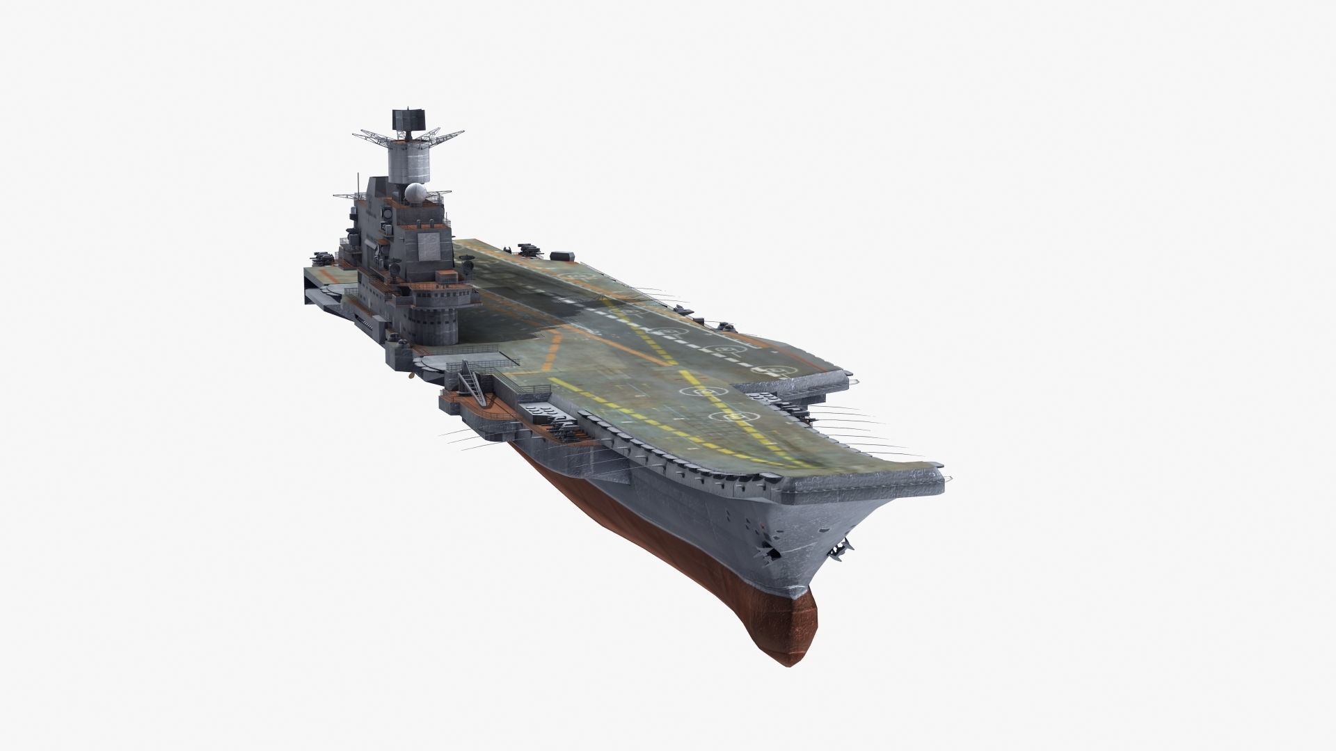 Admiral Kuznetsov Aircraft Carrier 3D model_33