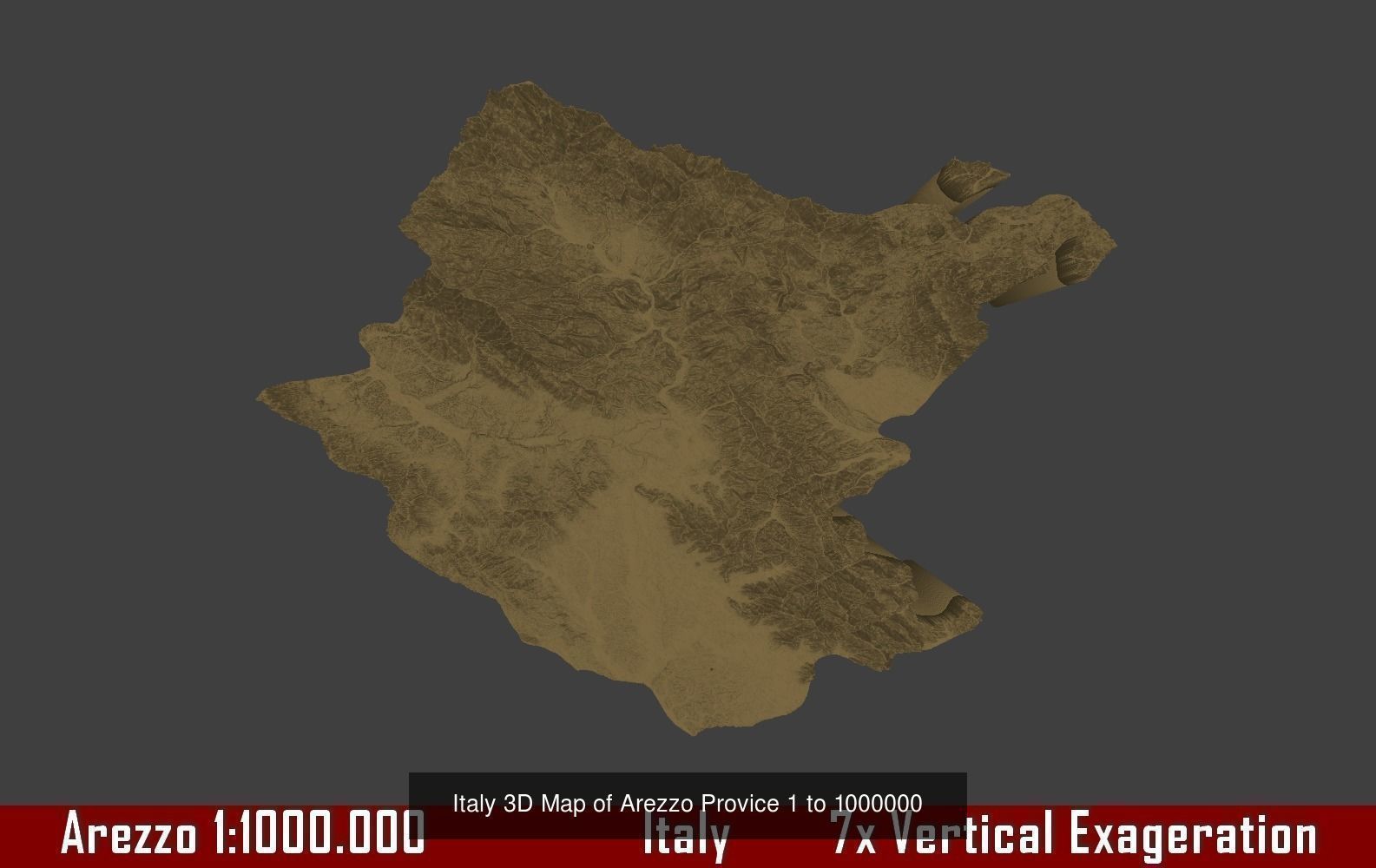 Italy 3D Topography Provinces Puzzle 3D Model Collection_127