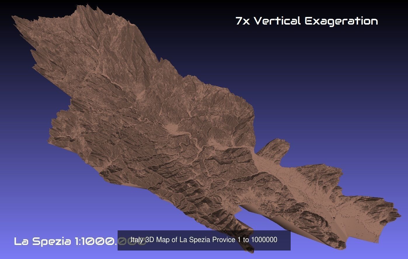 Italy 3D Topography Provinces Puzzle 3D Model Collection_108