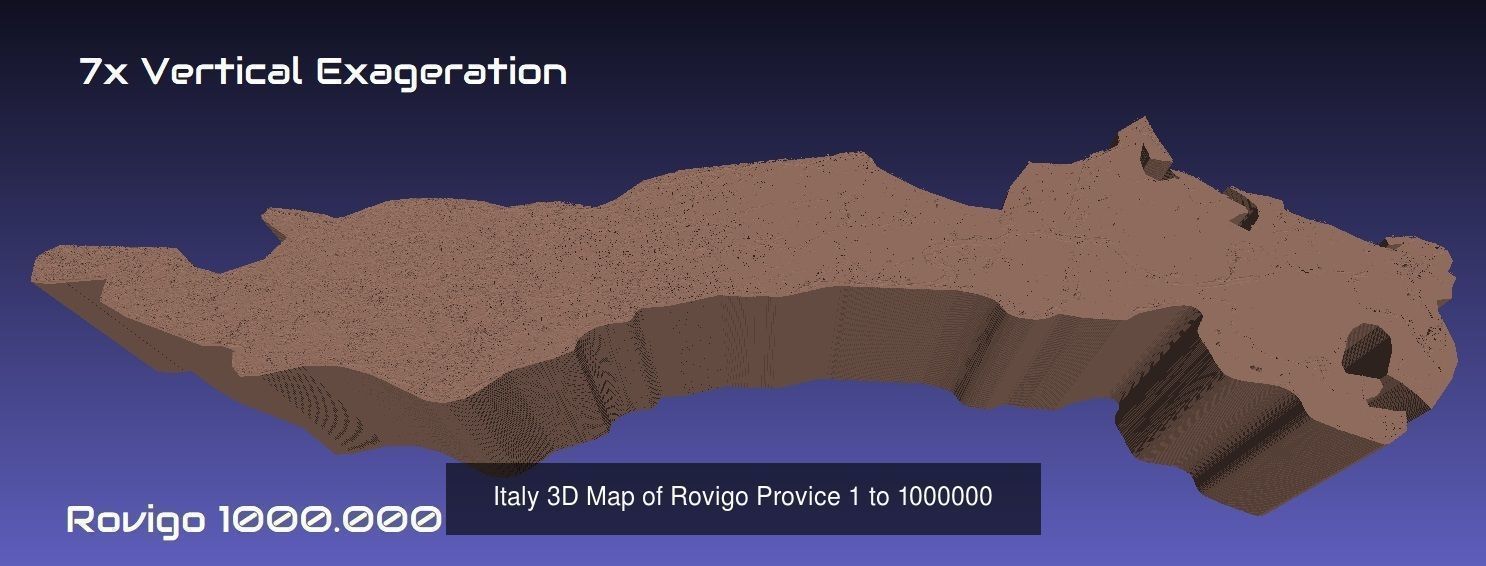 Italy 3D Topography Provinces Puzzle 3D Model Collection_74