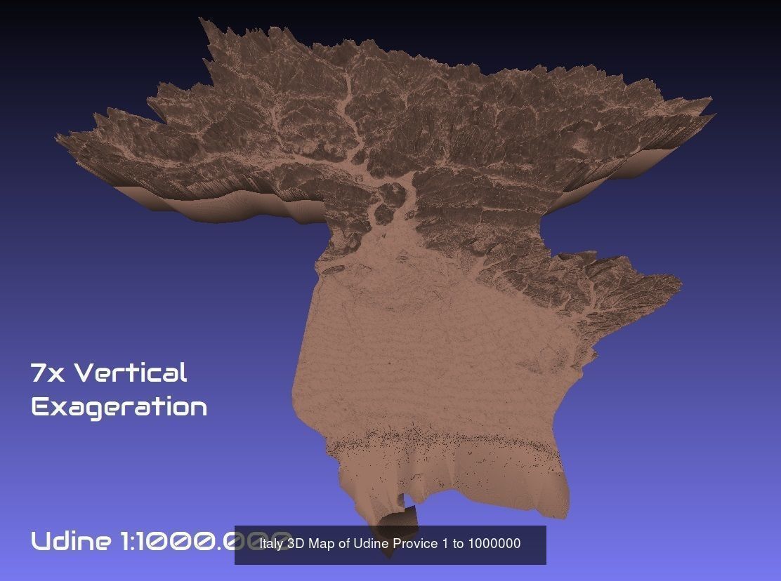 Italy 3D Topography Provinces Puzzle 3D Model Collection_35