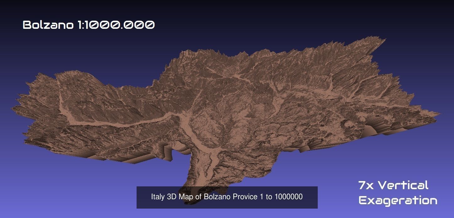 Italy 3D Topography Provinces Puzzle 3D Model Collection_168