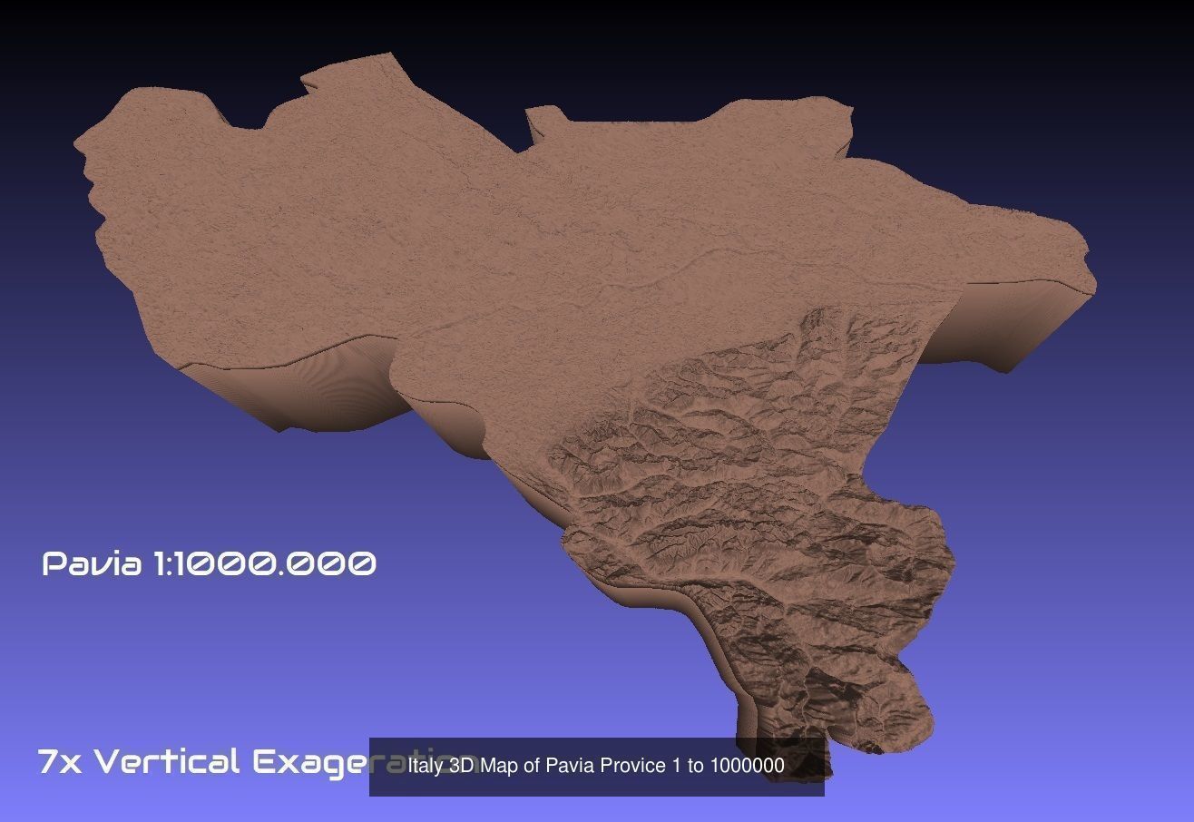 Italy 3D Topography Provinces Puzzle 3D Model Collection_102