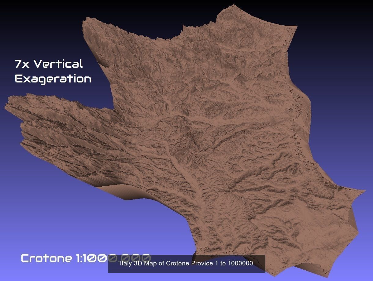Italy 3D Topography Provinces Puzzle 3D Model Collection_151