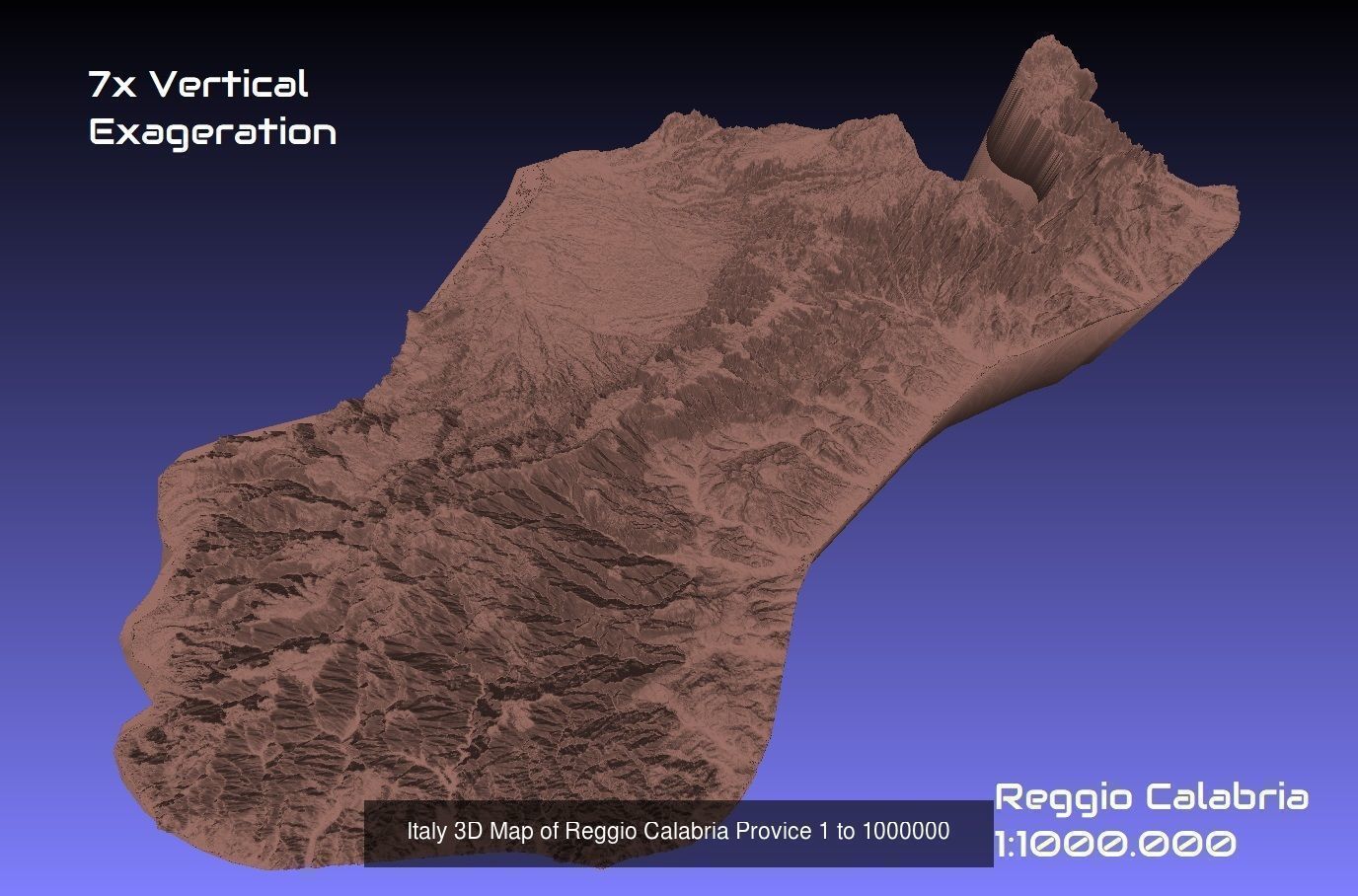 Italy 3D Topography Provinces Puzzle 3D Model Collection_60