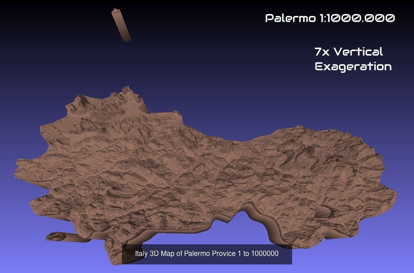 Italy 3D Topography Provinces Puzzle 3D Model Collection_123