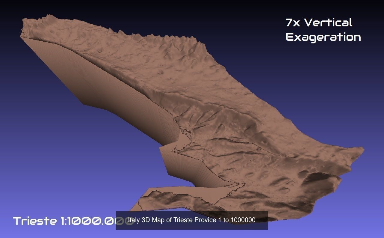 Italy 3D Topography Provinces Puzzle 3D Model Collection_30