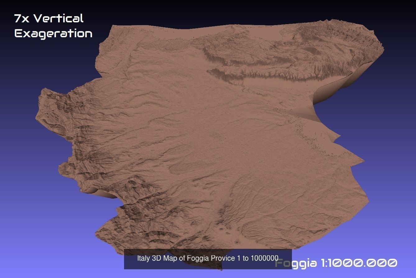 Italy 3D Topography Provinces Puzzle 3D Model Collection_163