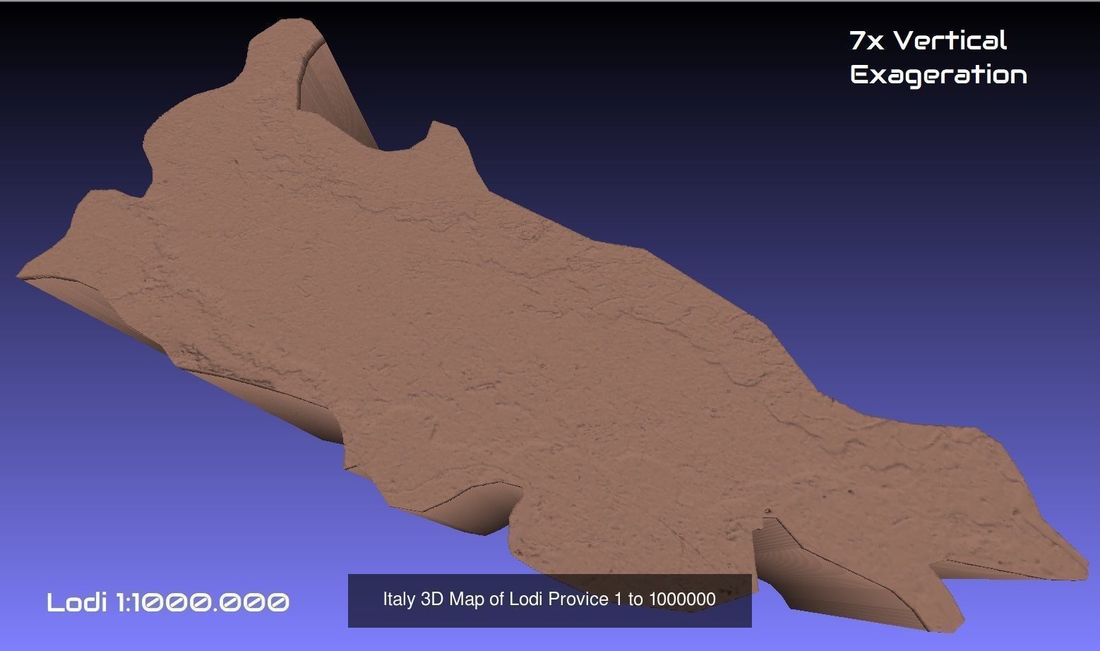 Italy 3D Topography Provinces Puzzle 3D Model Collection_128