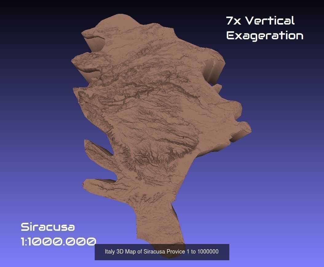Italy 3D Topography Provinces Puzzle 3D Model Collection_81