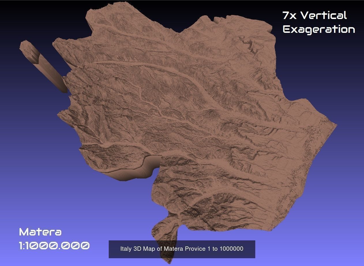 Italy 3D Topography Provinces Puzzle 3D Model Collection_138