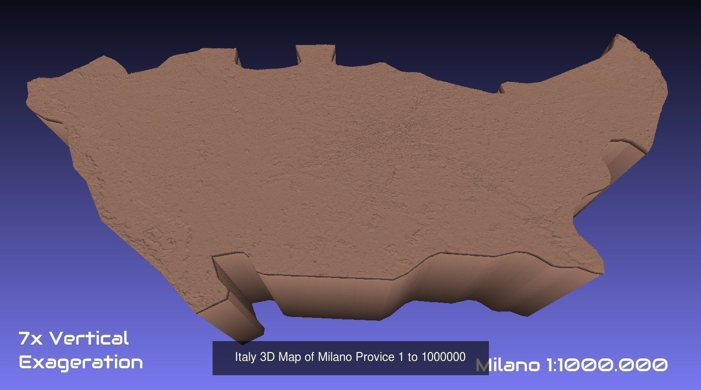 Italy 3D Topography Provinces Puzzle 3D Model Collection_142
