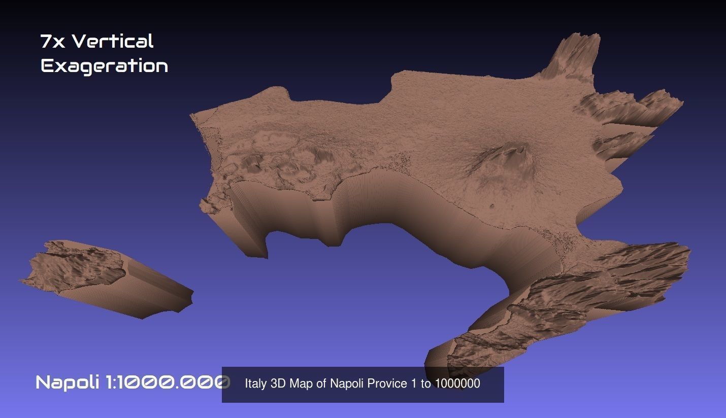 Italy 3D Topography Provinces Puzzle 3D Model Collection_73