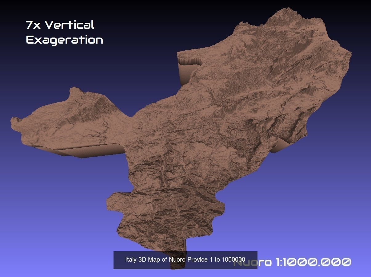 Italy 3D Topography Provinces Puzzle 3D Model Collection_85