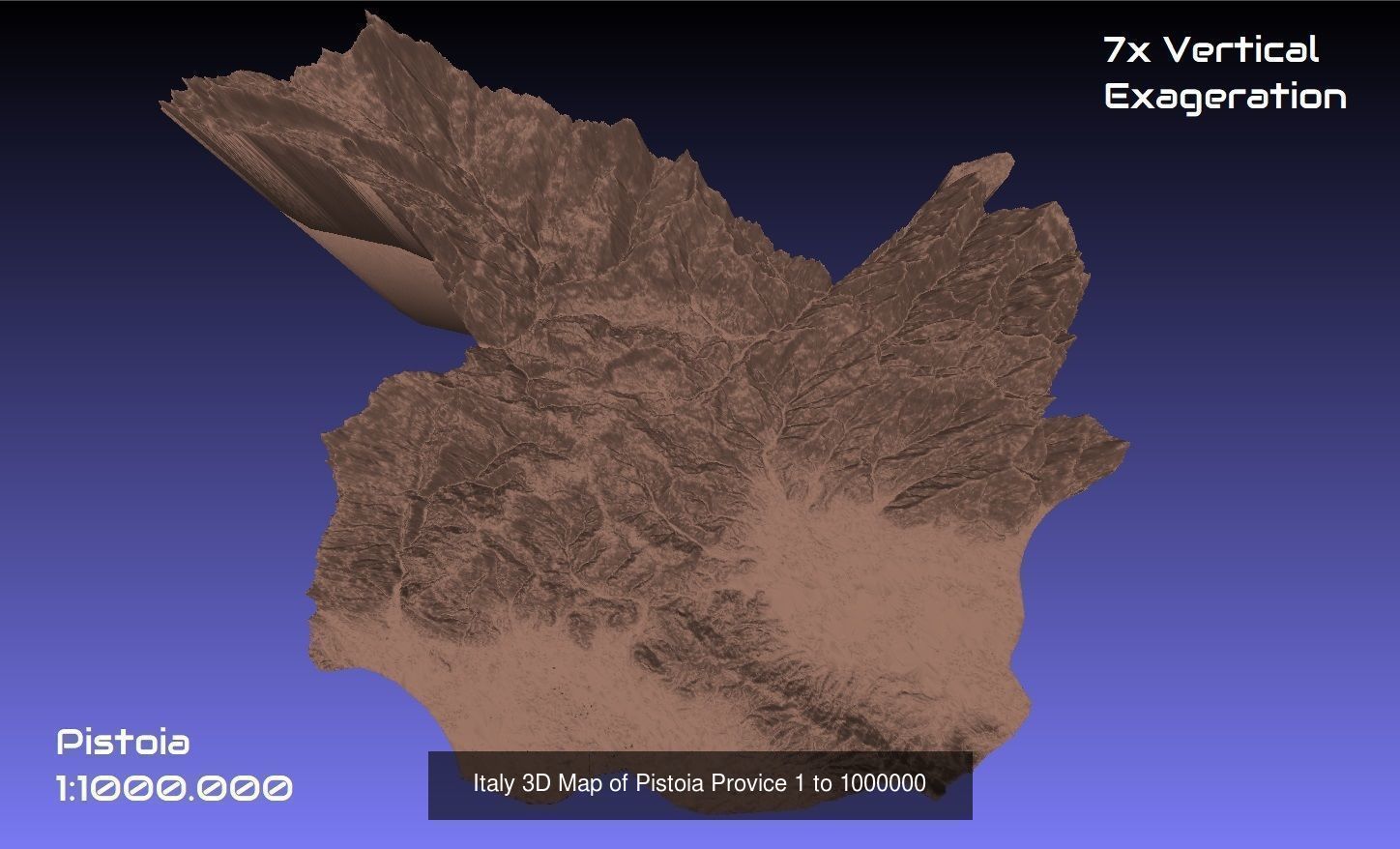 Italy 3D Topography Provinces Puzzle 3D Model Collection_113