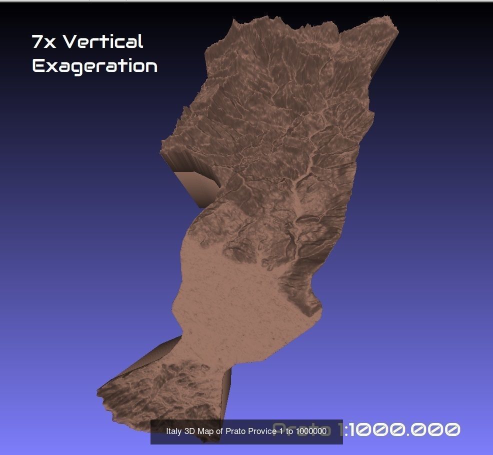 Italy 3D Topography Provinces Puzzle 3D Model Collection_119