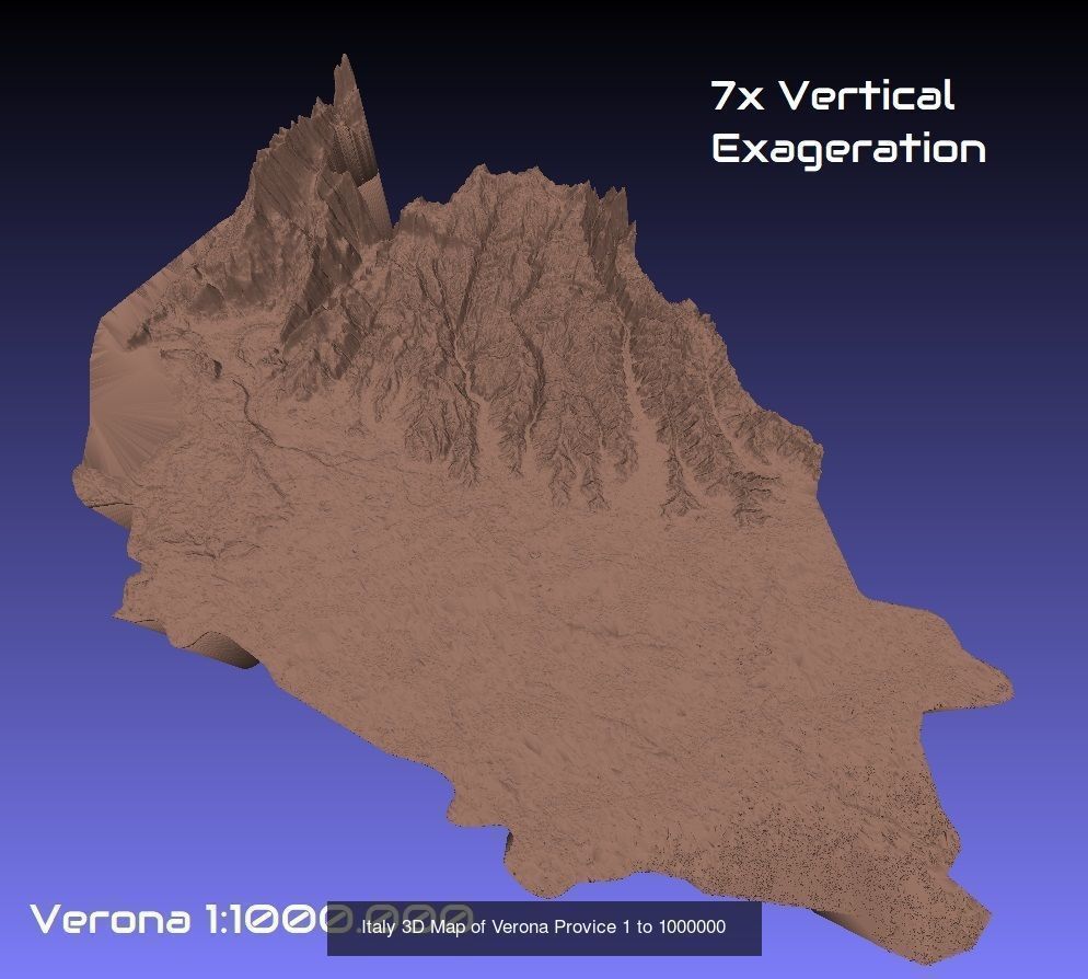 Italy 3D Topography Provinces Puzzle 3D Model Collection_53