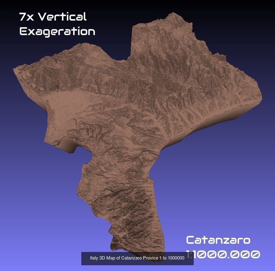 Italy 3D Topography Provinces Puzzle 3D Model Collection_133