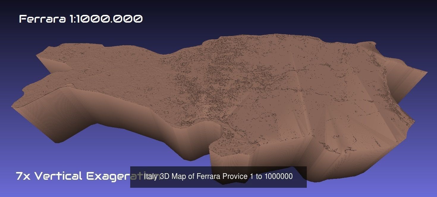 Italy 3D Topography Provinces Puzzle 3D Model Collection_159
