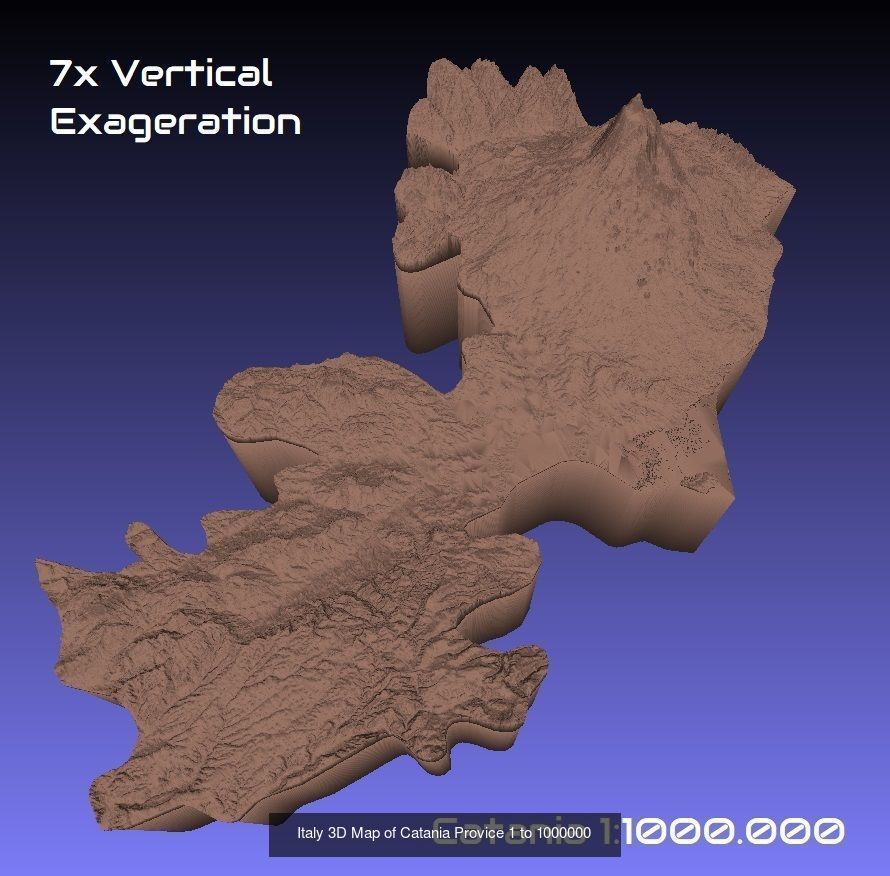 Italy 3D Topography Provinces Puzzle 3D Model Collection_129