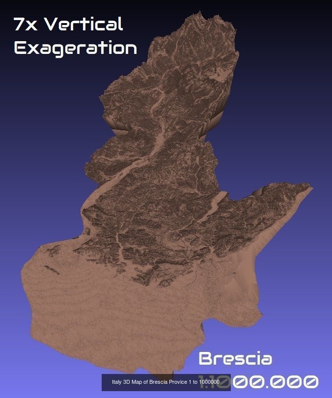 Italy 3D Topography Provinces Puzzle 3D Model Collection_158