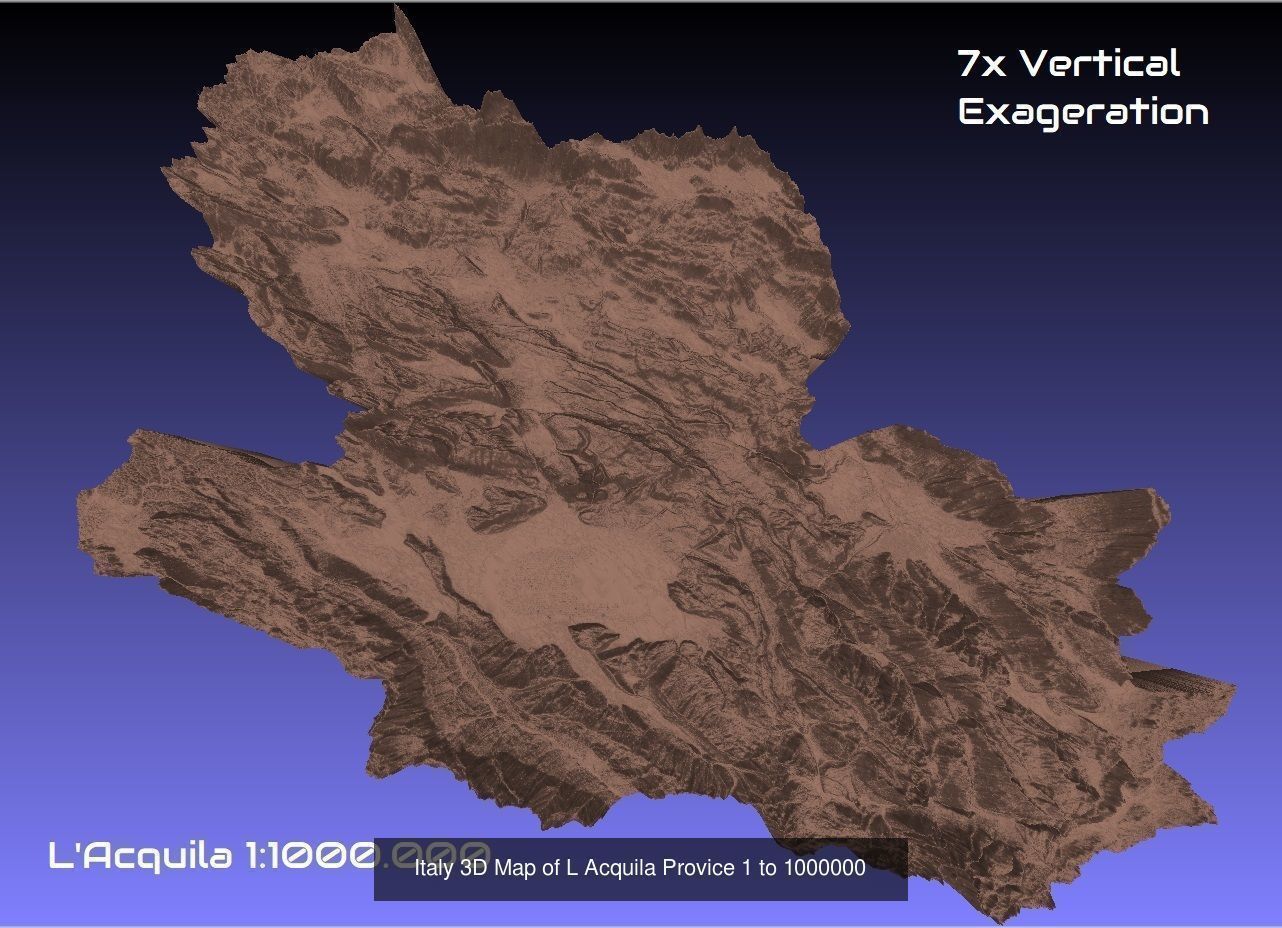 Italy 3D Topography Provinces Puzzle 3D Model Collection_112