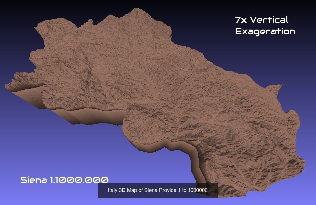 Italy 3D Topography Provinces Puzzle 3D Model Collection_79