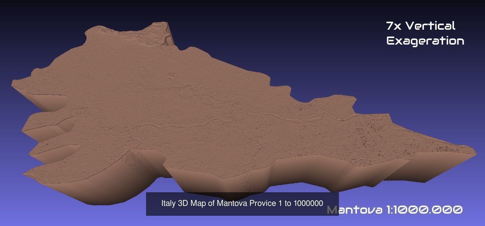 Italy 3D Topography Provinces Puzzle 3D Model Collection_134