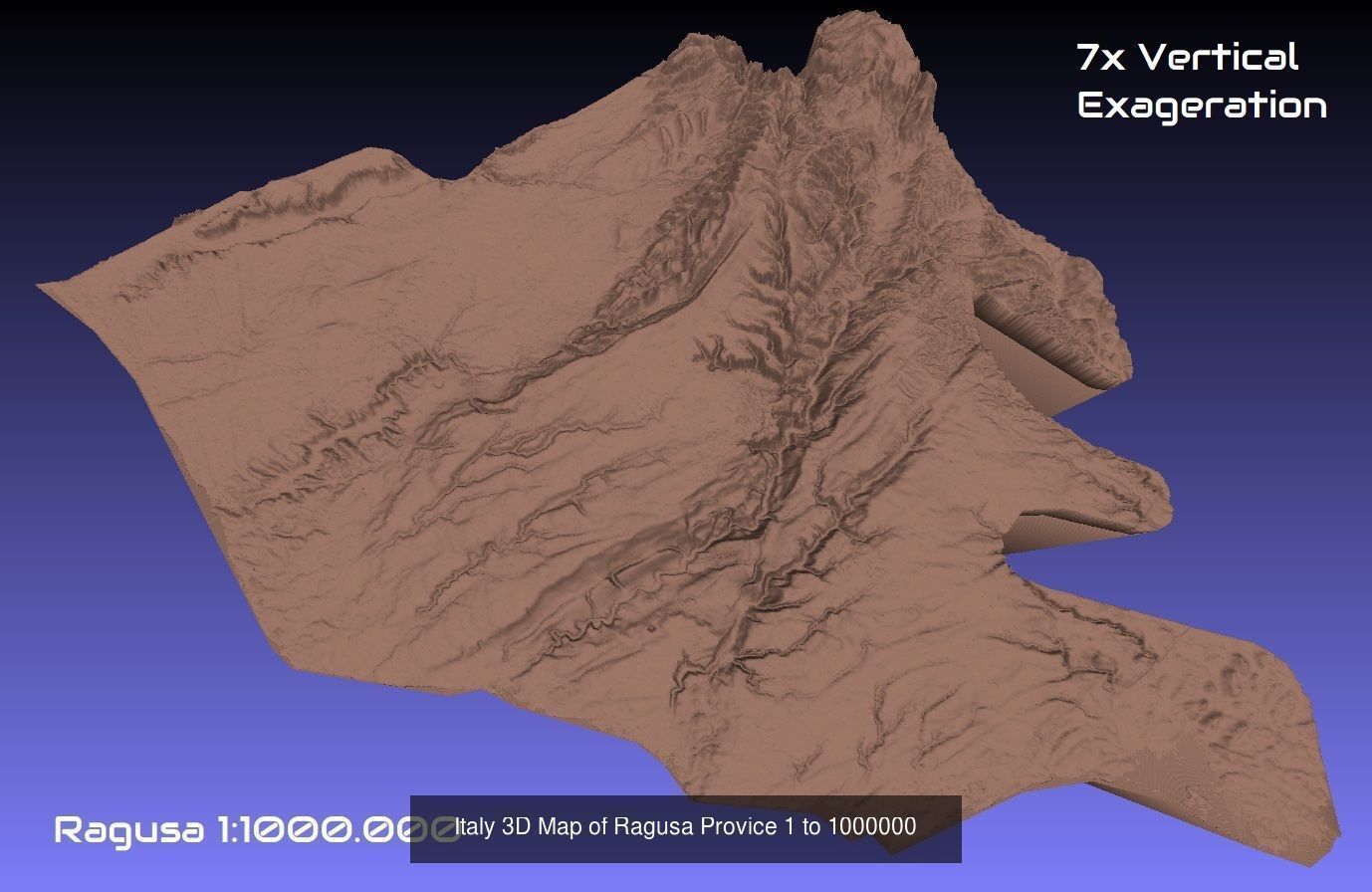 Italy 3D Topography Provinces Puzzle 3D Model Collection_121