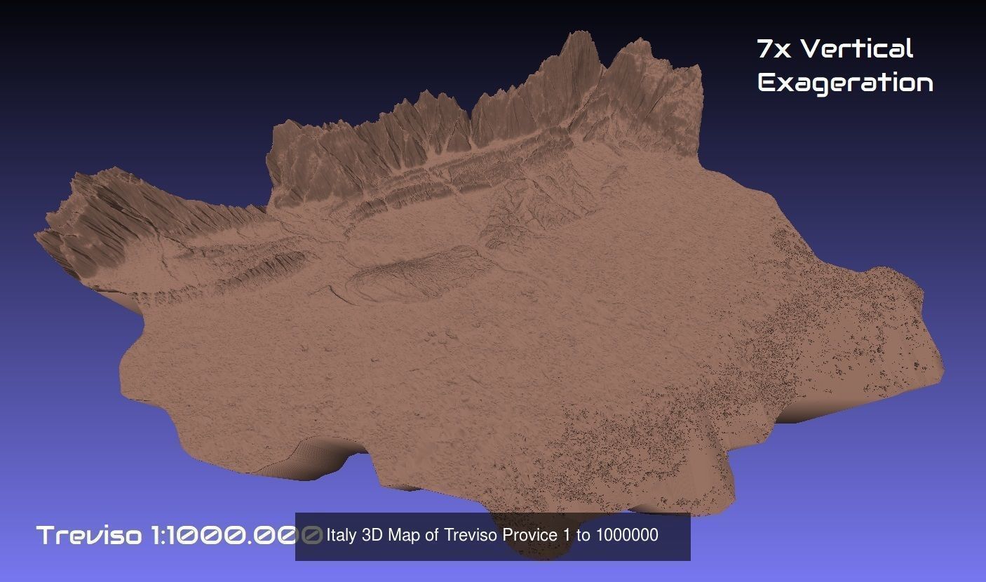Italy 3D Topography Provinces Puzzle 3D Model Collection_93