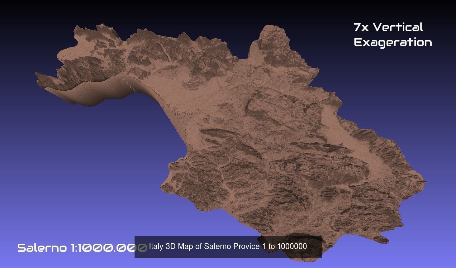 Italy 3D Topography Provinces Puzzle 3D Model Collection_75