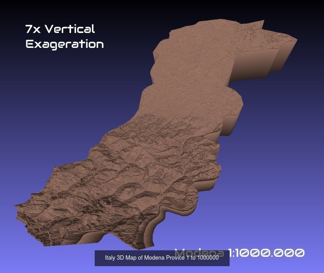 Italy 3D Topography Provinces Puzzle 3D Model Collection_144
