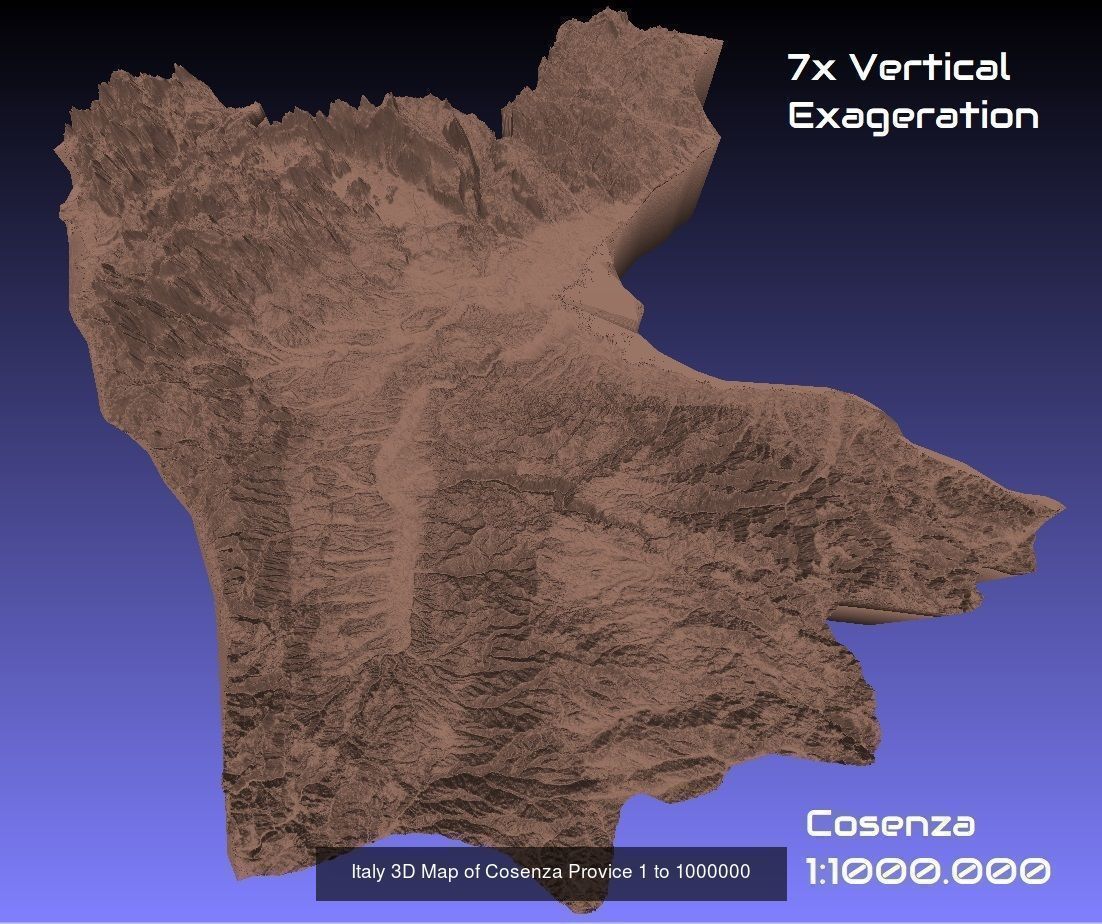 Italy 3D Topography Provinces Puzzle 3D Model Collection_145