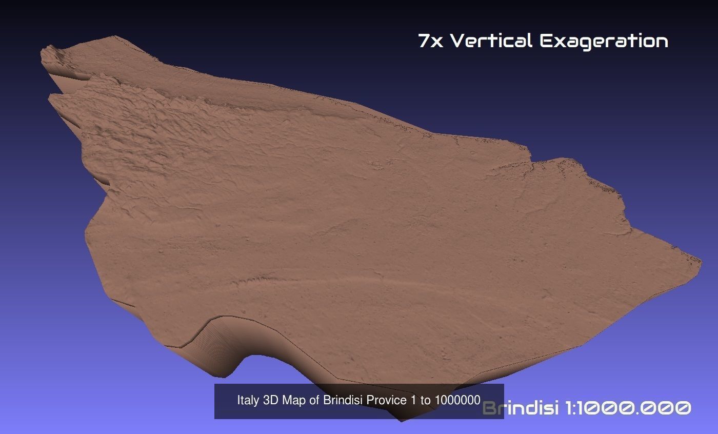 Italy 3D Topography Provinces Puzzle 3D Model Collection_160