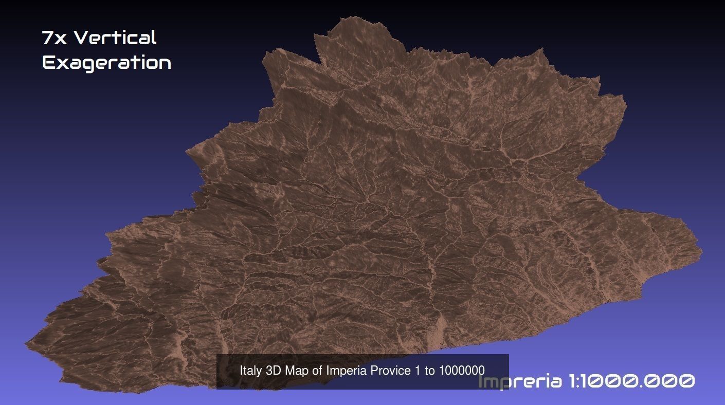 Italy 3D Topography Provinces Puzzle 3D Model Collection_101