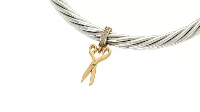 Scissors Charm 3D print model