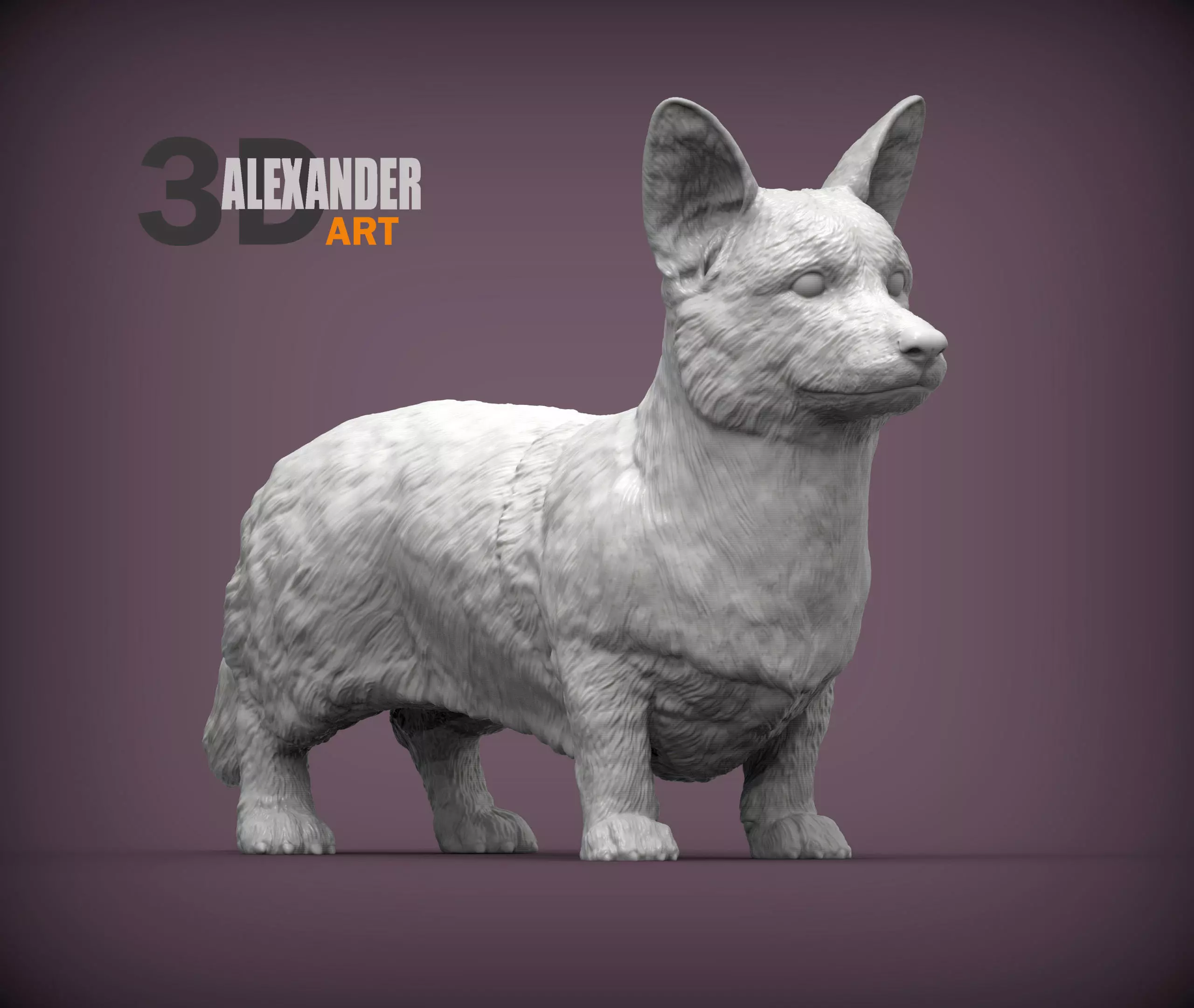 Cardigan Corgi 3D print model_0