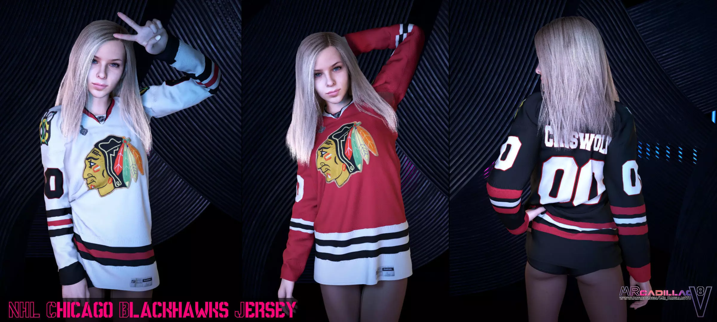 NHL Jersey 3D model_0