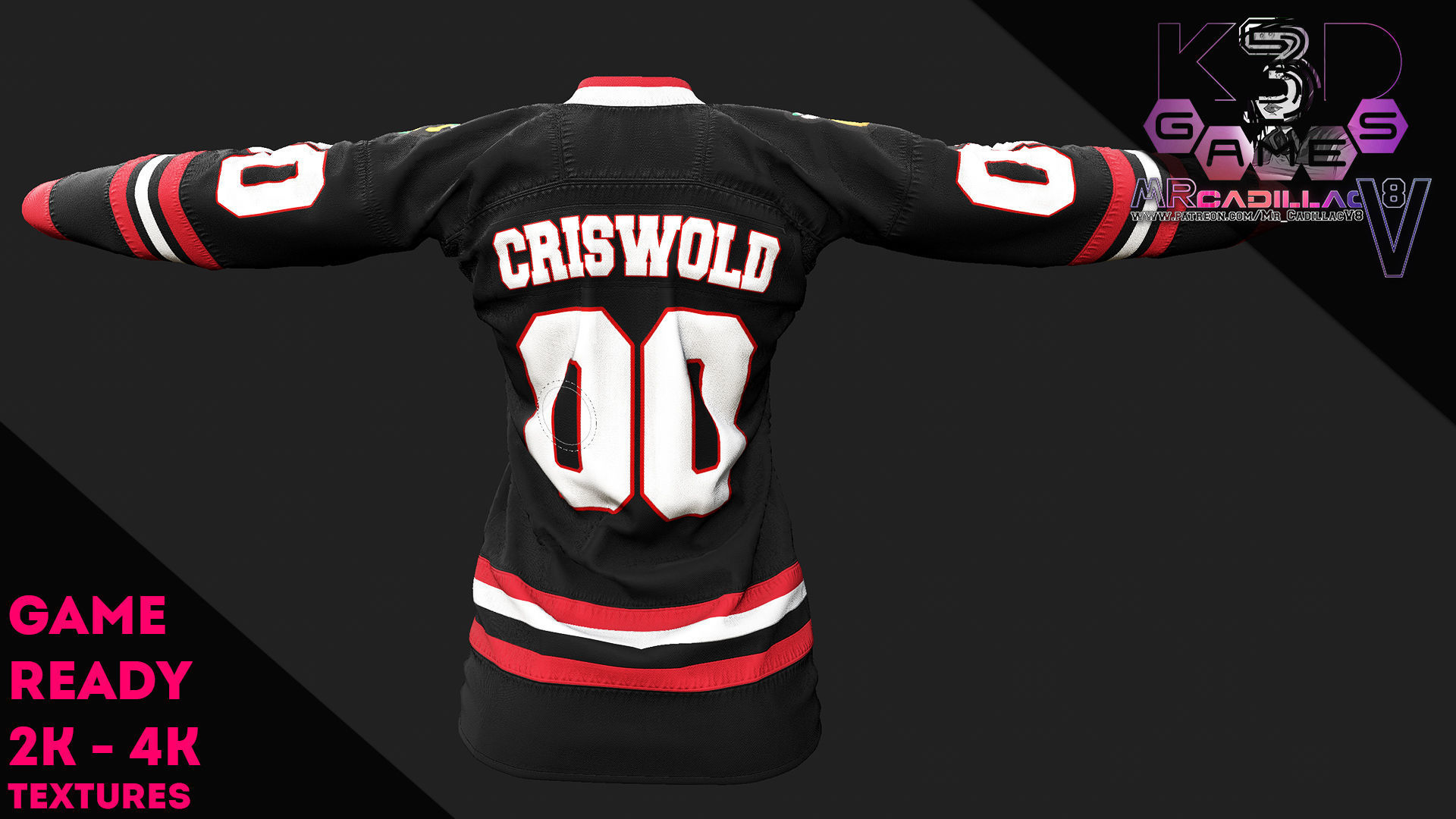 NHL Jersey 3D model_3