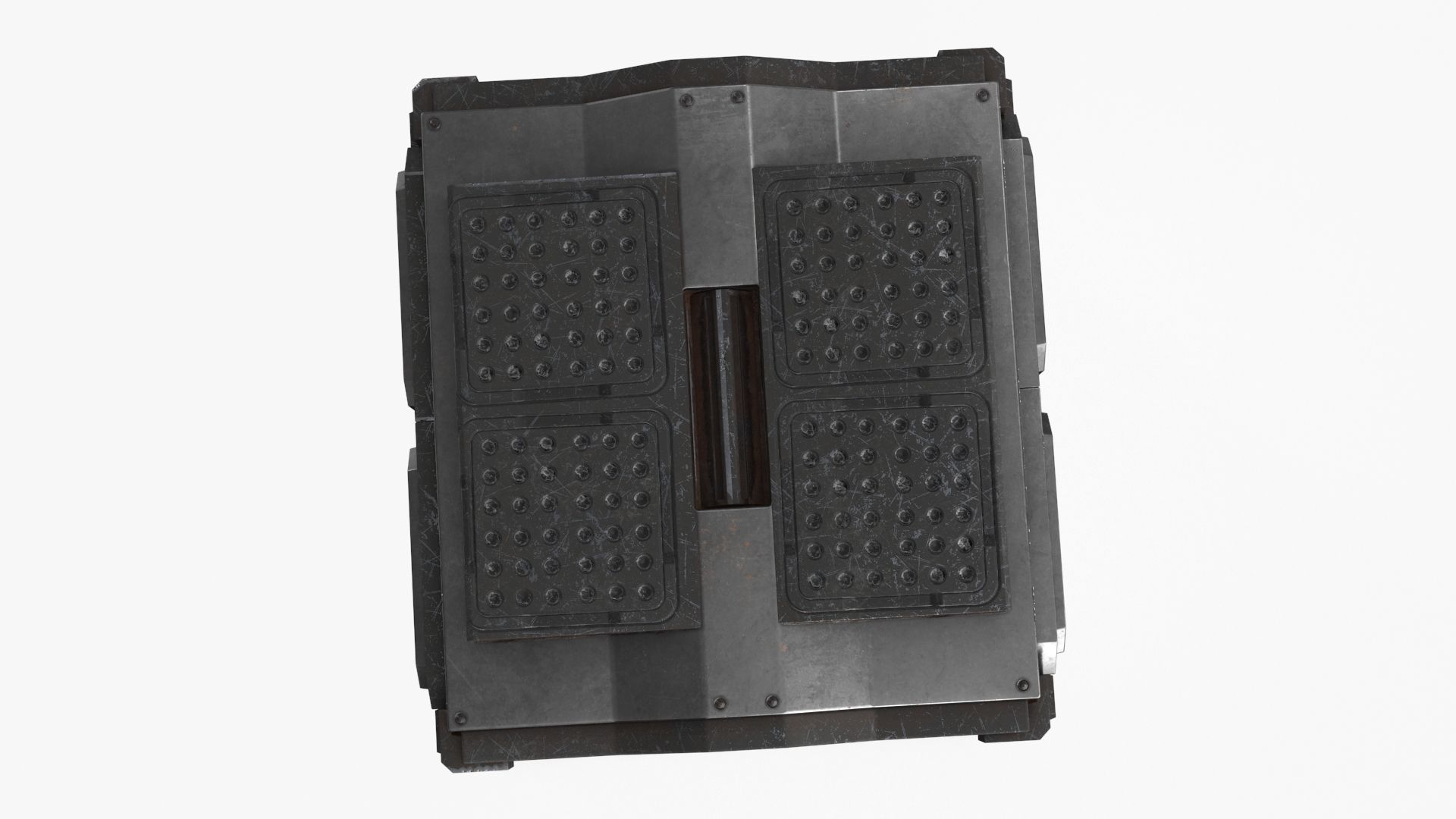 Sci-fi Container set of 3 v5 Low-poly 3D model_12