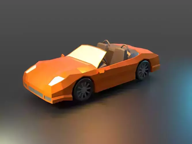 Low-Poly Porcshe Car