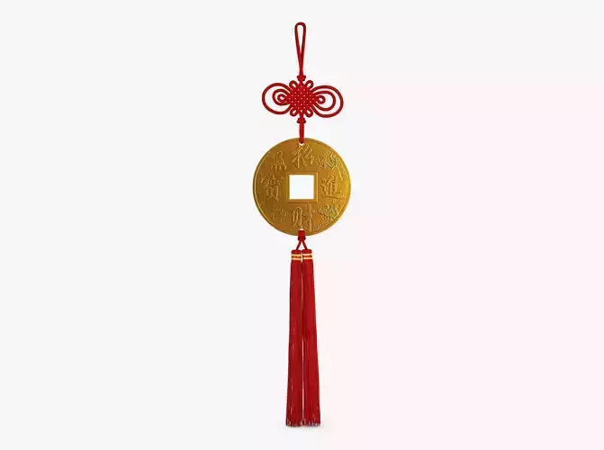 Hanging Feng Shui Coin M 1