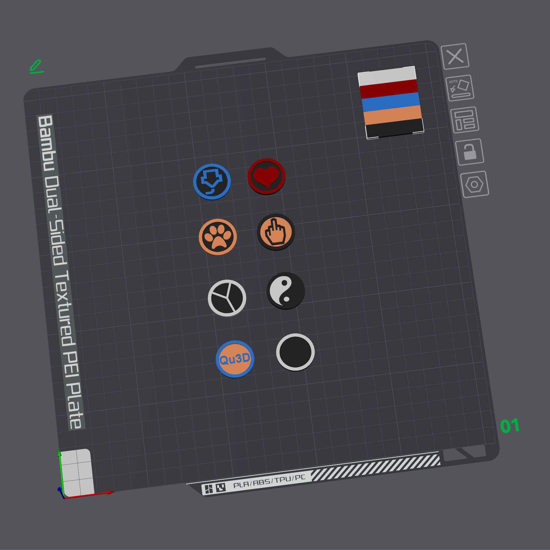 Shopping chips a container for storing cart chips STL 3MF 3D print model_16