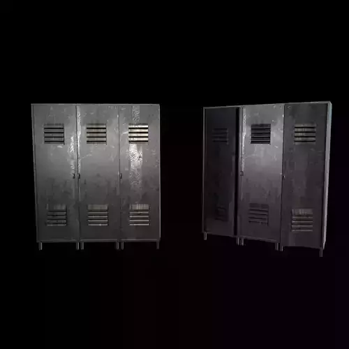 locker Low-poly 3D model