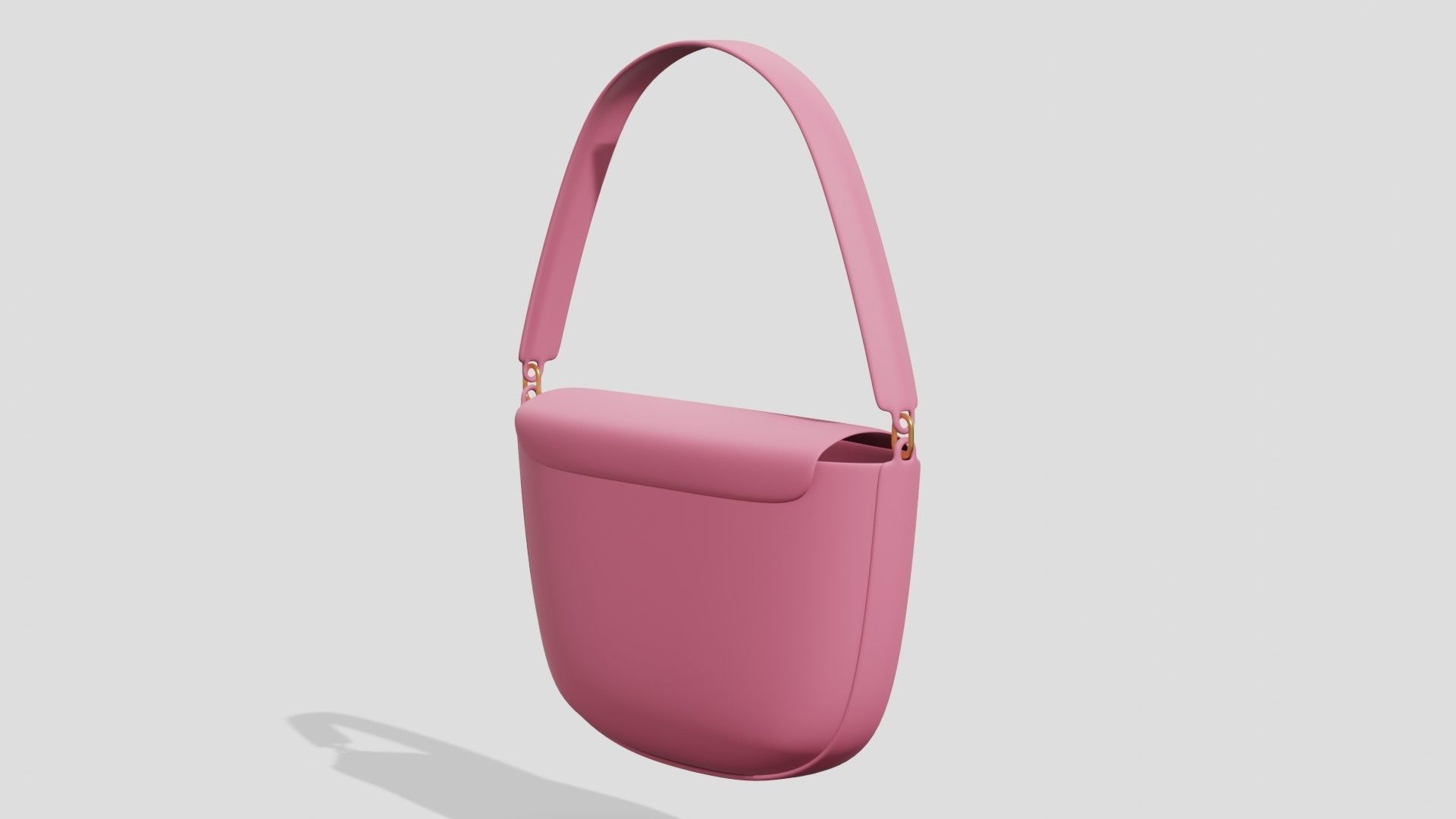 Pink bag  3D model_3