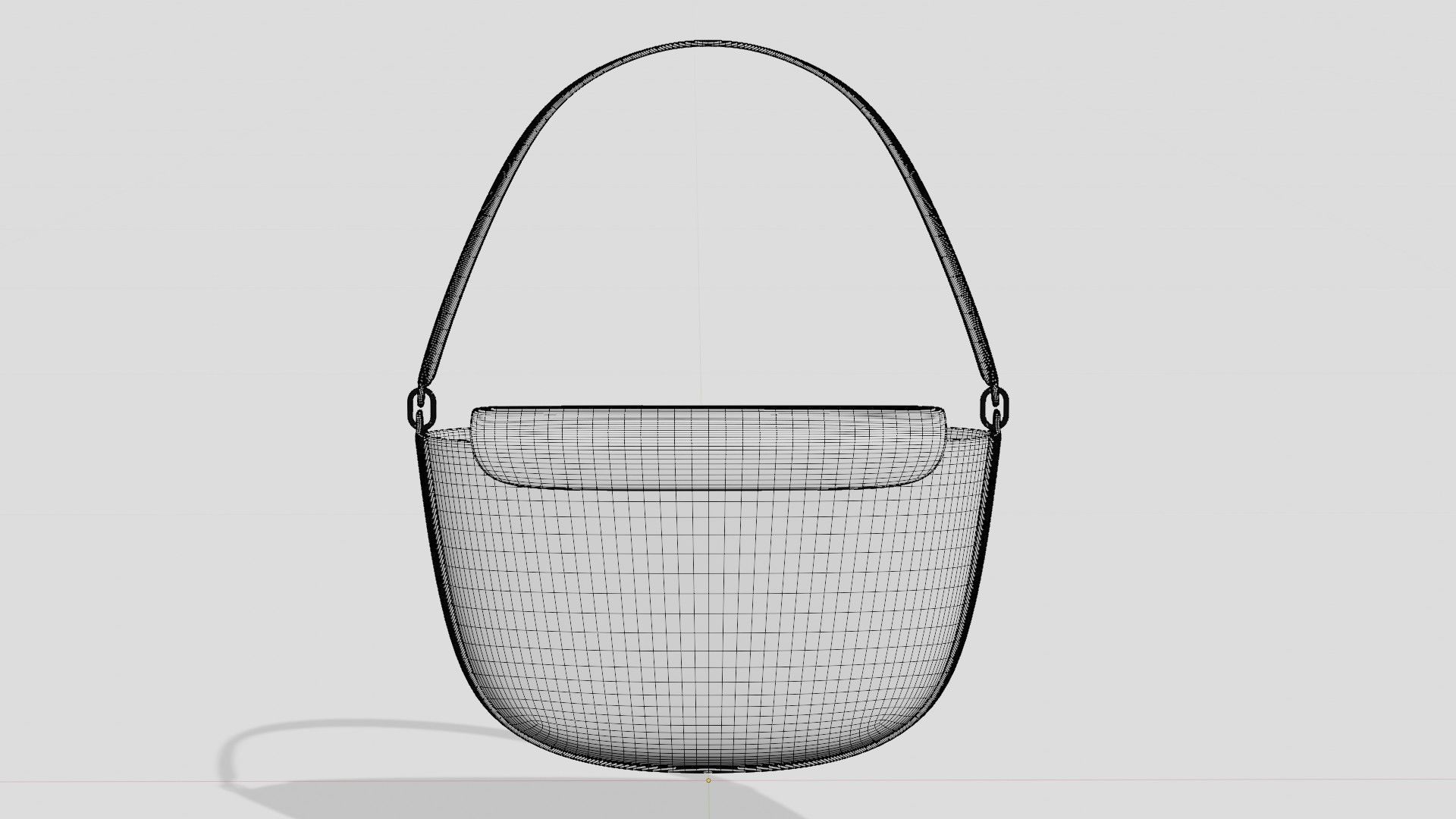 Pink bag  3D model_5