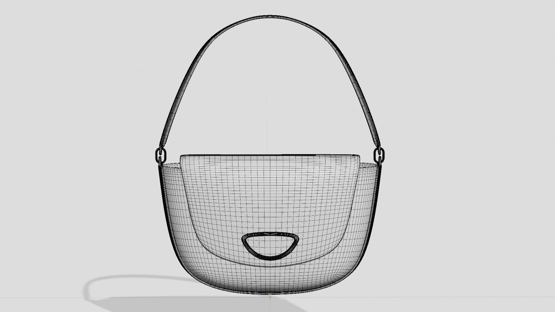 Pink bag  3D model_7