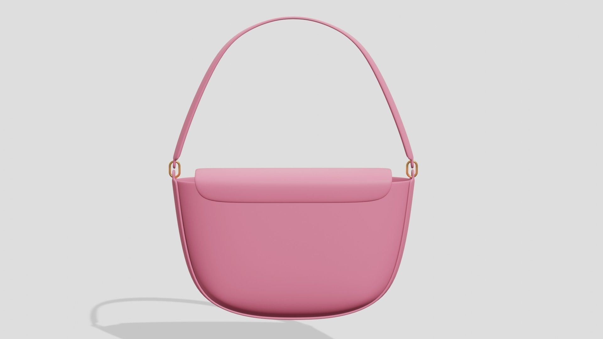 Pink bag  3D model_4