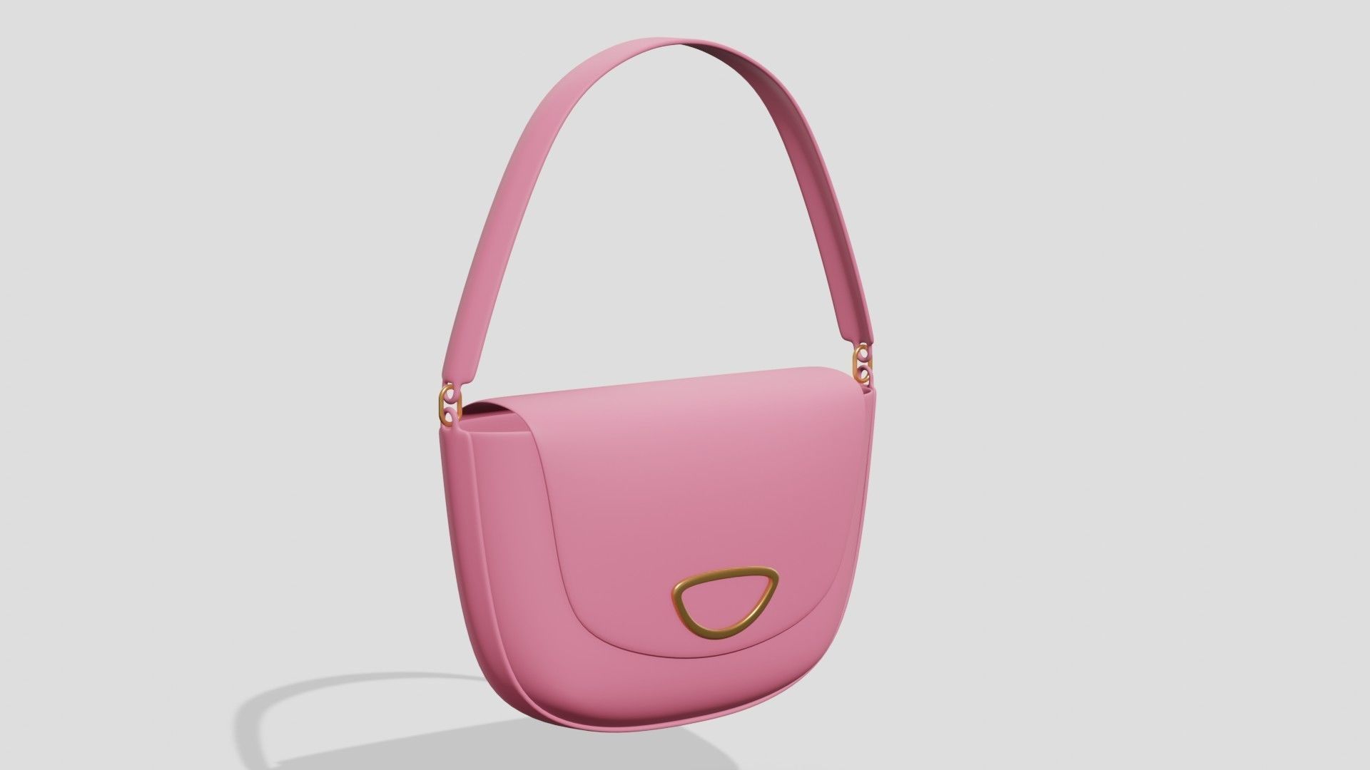 Pink bag  3D model_1